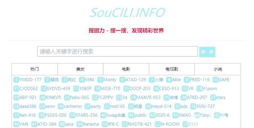 最全好用的磁力岛搜索引擎推荐